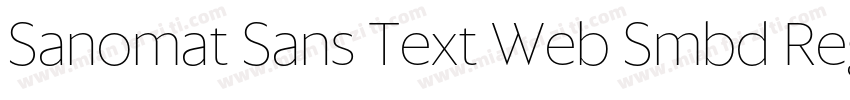 Sanomat Sans Text Web Smbd Regular字体转换